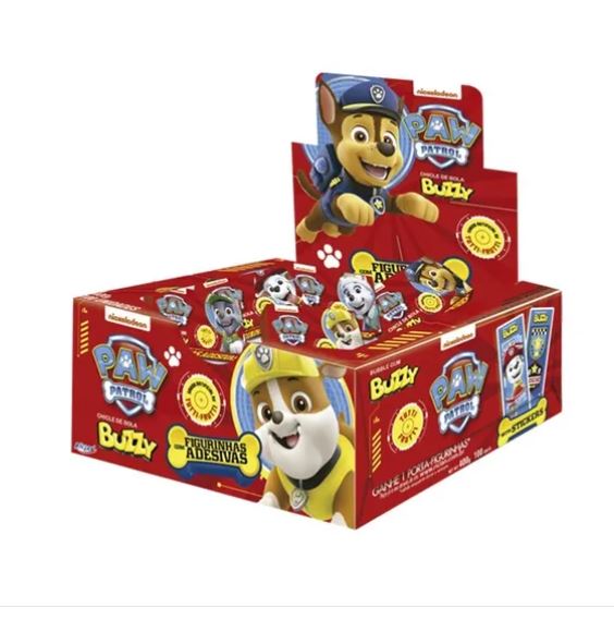 Chicle Buzzy Patrulha Canina 100 Unidades
