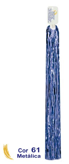 Chicote Metalizado Azul Royal Unidade