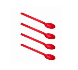 Mini Colher Acrlica Piccolo Vermelha 100 Unidades