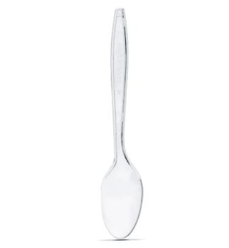 Colher Plstico Refeio Master Cristal 50 Unidades