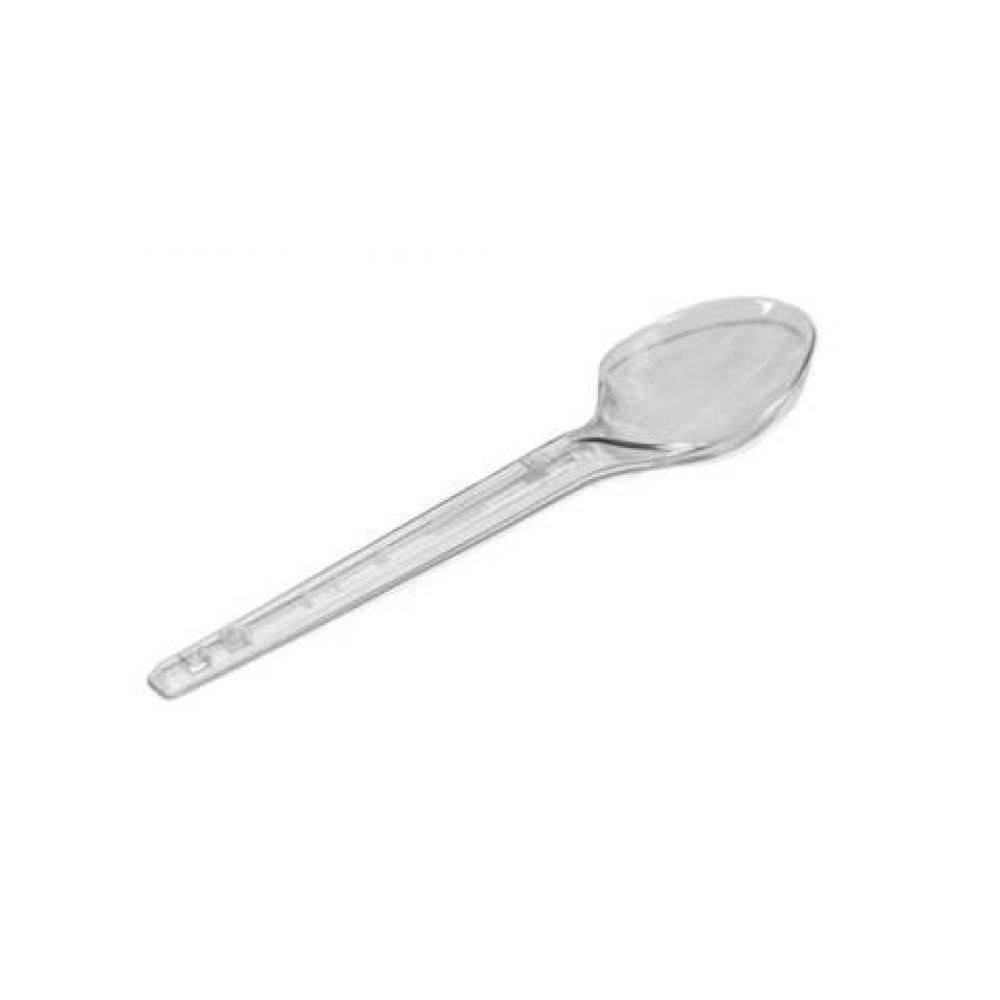 Colher Plstico Sobremesa Cristal 50 Unidades