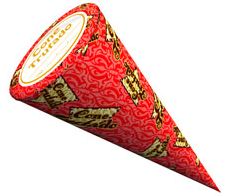Papel Para Cone Trufado 10x15 Vermelho