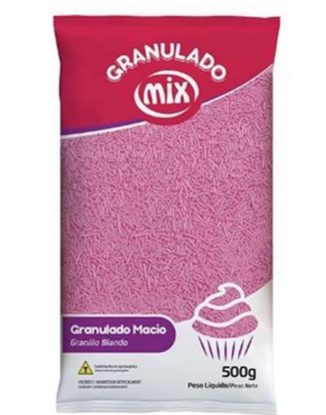 Confeito Granulado 500g Mix Rosa Unidade