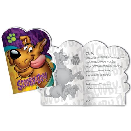Convite Scooby Doo 08 Unidades