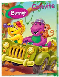 Convite Barney 10 Unidades