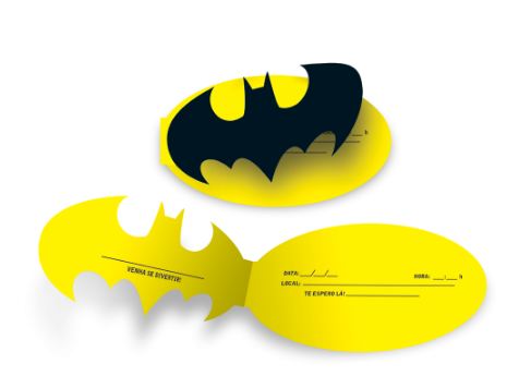 Convite Batman Geek 08 Unidades