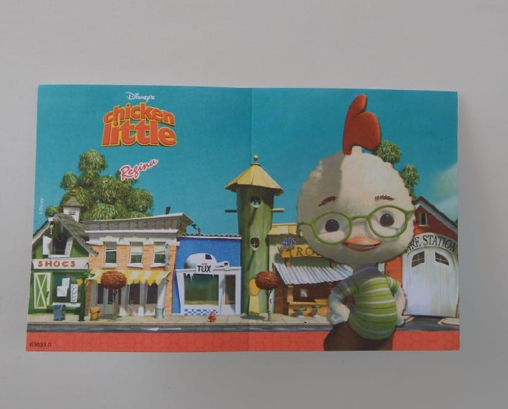 Convite Chicken Little 08 Unidades