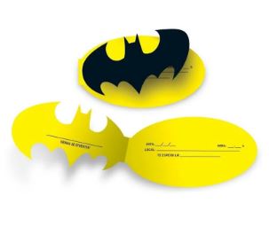 Convite Batman Geek 08 Unidades