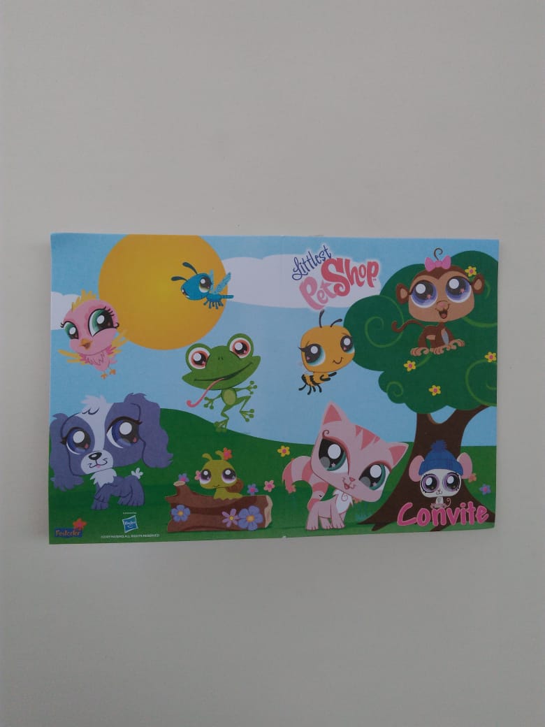 Convite Littlest Pet Shop 08 Unidades