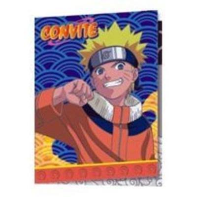 Convite Naruto 08 Unidades