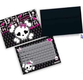 Convite E Envelope Princess monster high 08 unidades