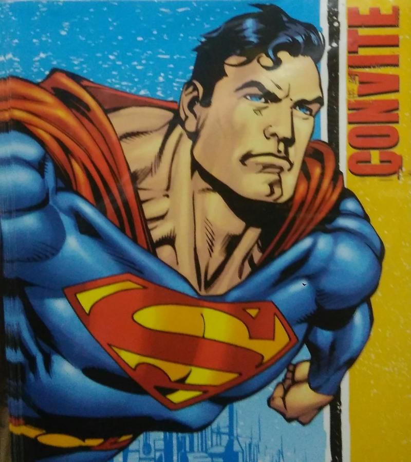 Convite Superman 08 Unidades
