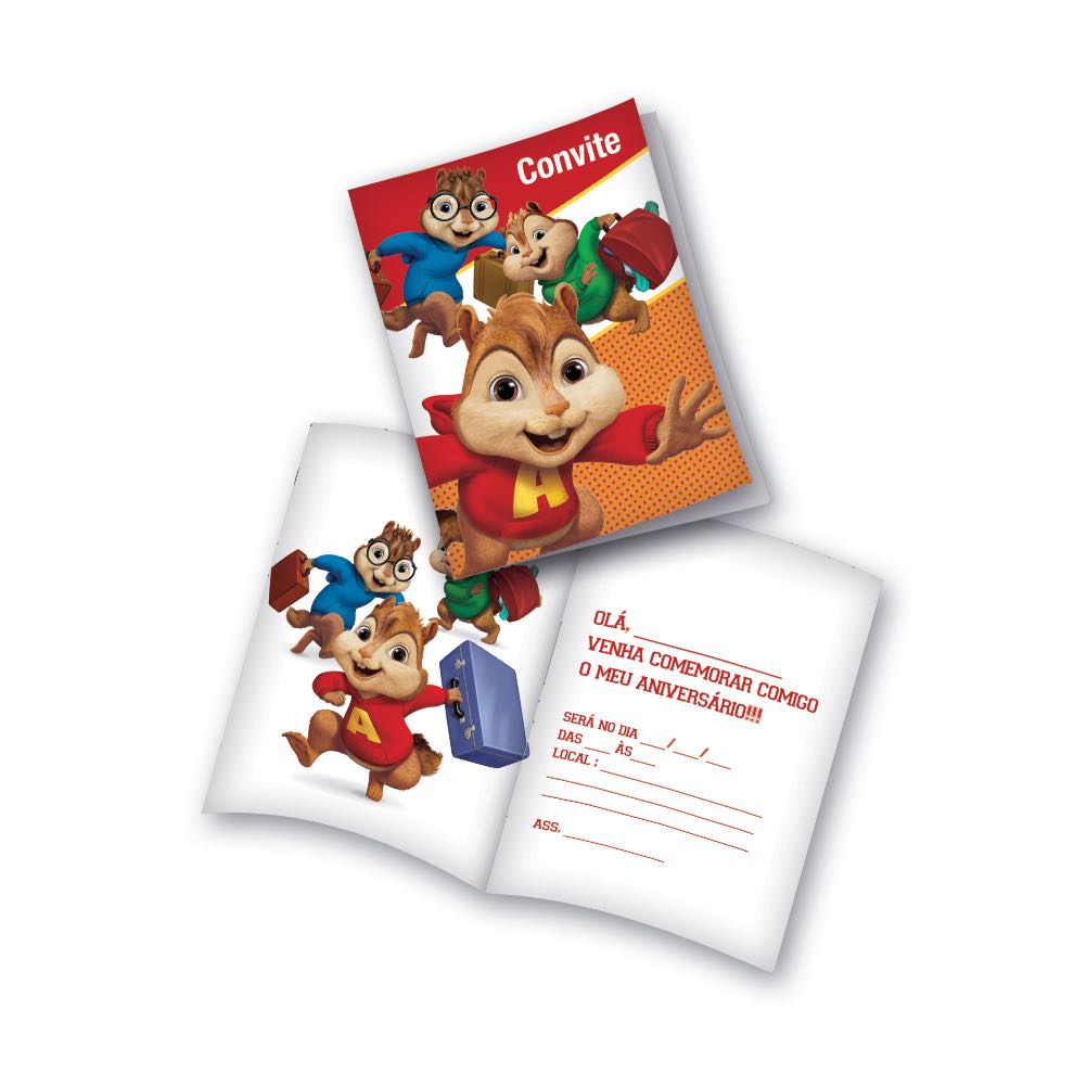 Convite Alvin e Os Esquilos