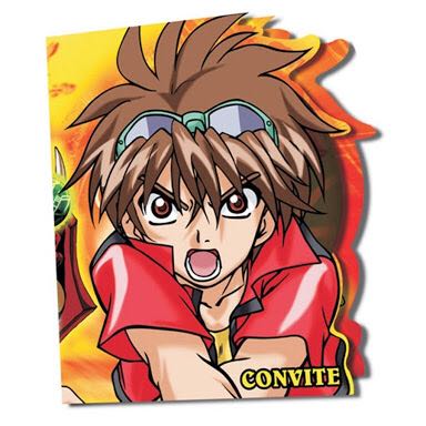 Convite Bakugan 08 Unidades