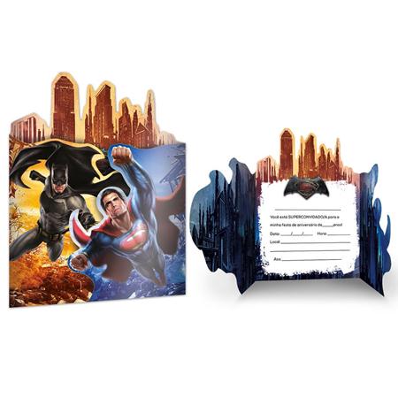 Convite Batman VS Superman 08 Unidades