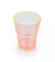 Mini Copo 010 ml Acrlico Laranja 50 Unidades