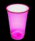 Copo 30ml Crystal Color Rosa 10 Unidades
