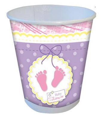 Copo Papel Baby Shower 200ml 08 Unidades
