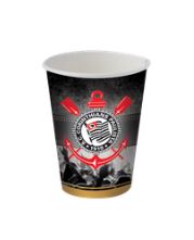 Copo Papel 200ml Corinthians 08 Unidades