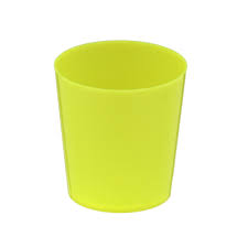 Mini Copo 025 ml Acrlico Amarelo New Wave 10 Unidades