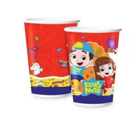 Copo Papel 180ml Luccas Neto 12 Unidades