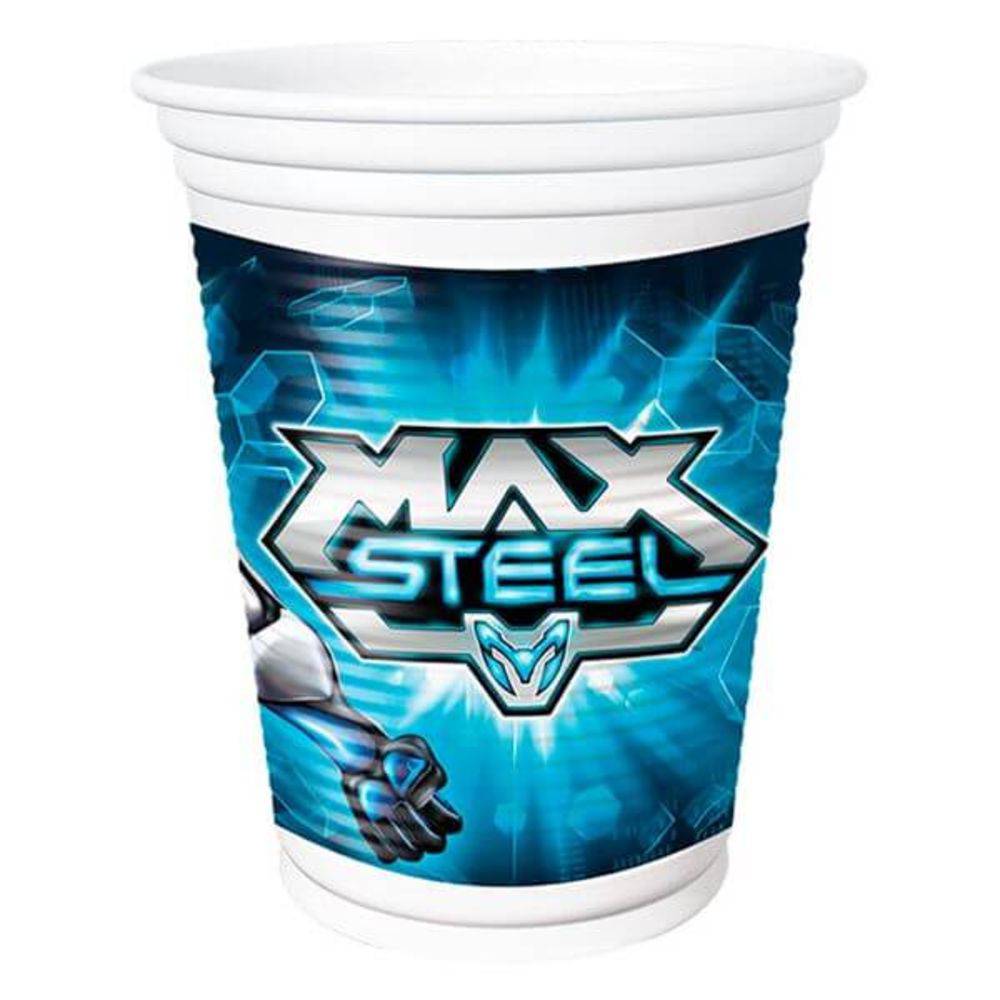 Copo Max Steel 08 Unidades