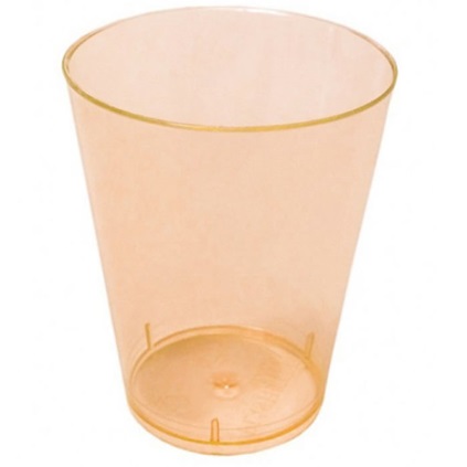 Copo 300 ml Acrlico Laranja 10 Unidades