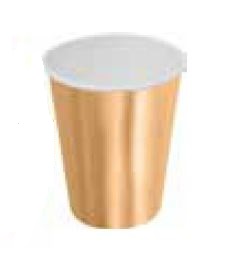 Copo Papel Dourado 10 Unidades