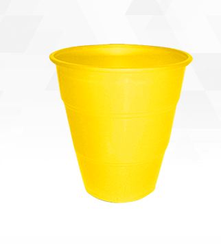 Copo Happy Line 210 ml Plstico Amarelo 10 Unidades
