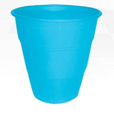 Copo Happy Line 210 ml Plstico Azul Claro 10 Unidades