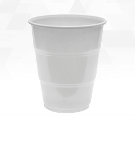 Copo Happy Line 210 ml Plstico Branco 10 Unidades