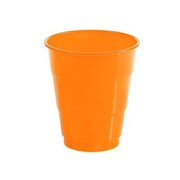 Copo Happy Line 210 ml Plstico Laranja 10 Unidades