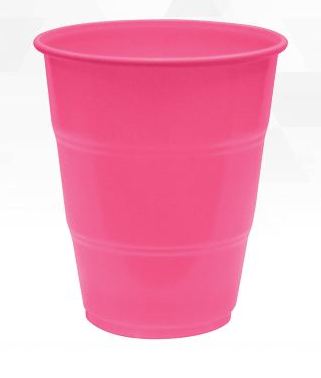 Copo Happy Line 210 ml Plstico Pink 10 Unidades
