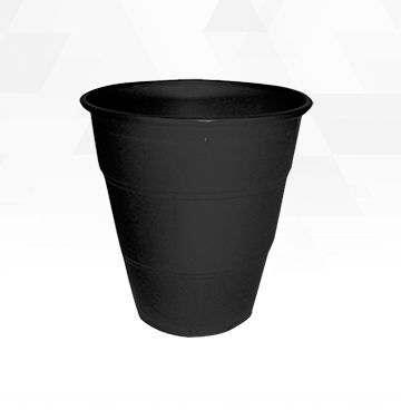 Copo Happy Line 210 ml Plstico Preto 10 Unidades