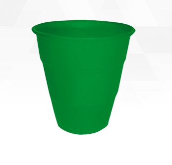 Copo Happy Line 210 ml Plstico Verde Escuro 10 Unidades