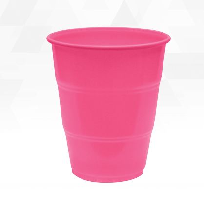 Copo Happy Line 210 ml Plstico Pink 10 Unidades