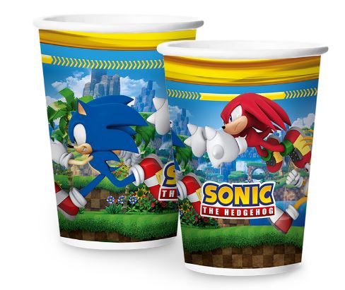 Copo Papel Sonic 12 Unidades