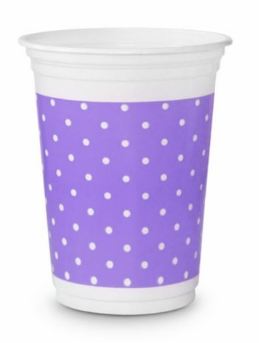 Copo 200 ml Plstico Po Lils 08 Unidades