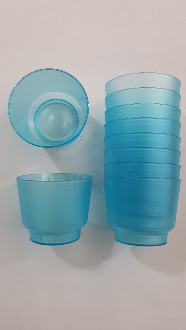 Copo Acrlico Sobremesa Extra Forte 150 ml Verde 10 Unidades