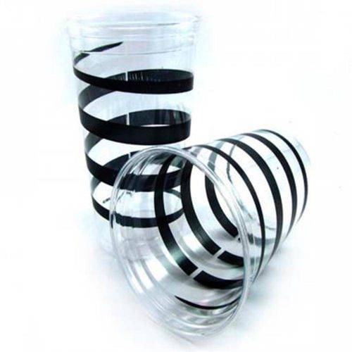 Copo Mania Festa 300 ml Plstico Preto 30 Unidades