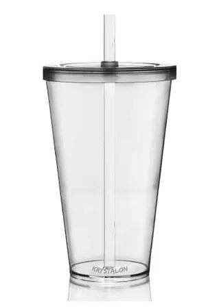 Copo Com Tampa E Canudo 500ml Unidade