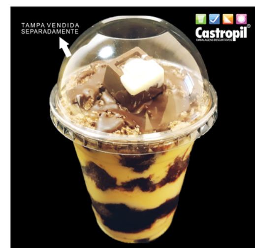 Copo Com Cpula 354ml 10 Unidades