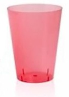 Mini Copo 025 ml Acrlico Vermelho Translcido 10 Unidades