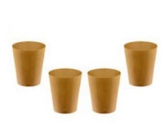 Mini Copo 025 ml Acrlico Dourado 10 Unidades