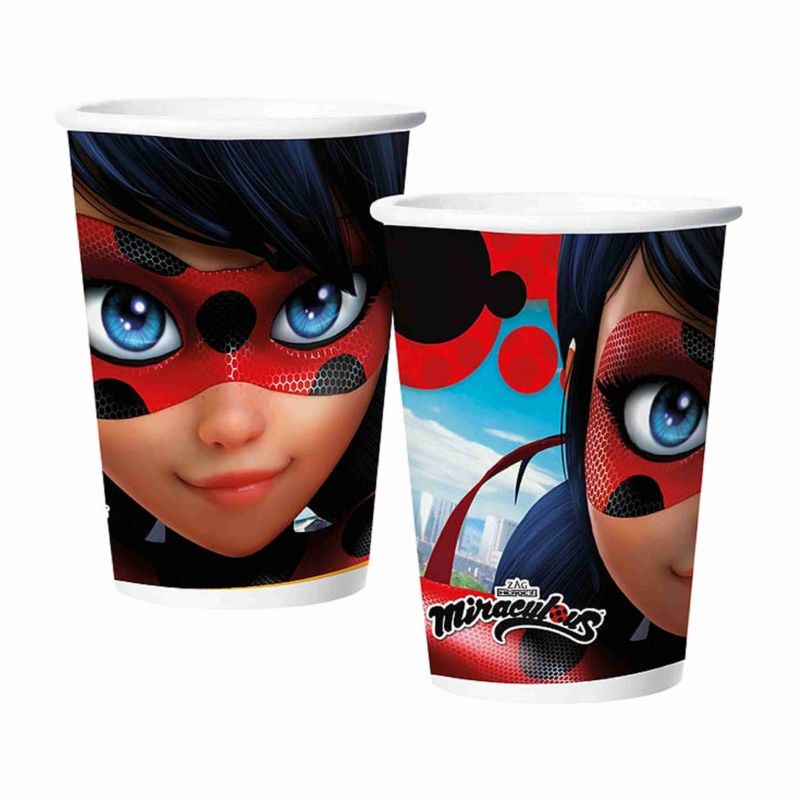Copo Papel Ladybug 180ml 08 Unidades