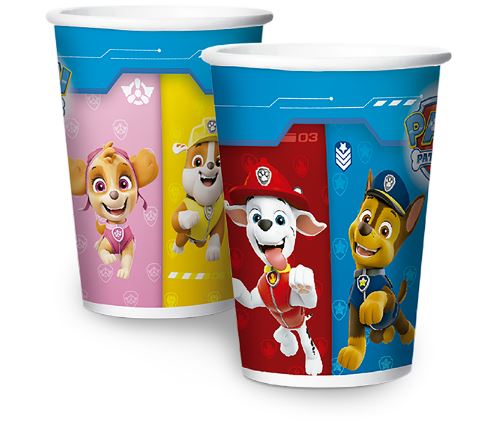 Copo Papel 180ml Patrulha Canina Core 08 Unidades