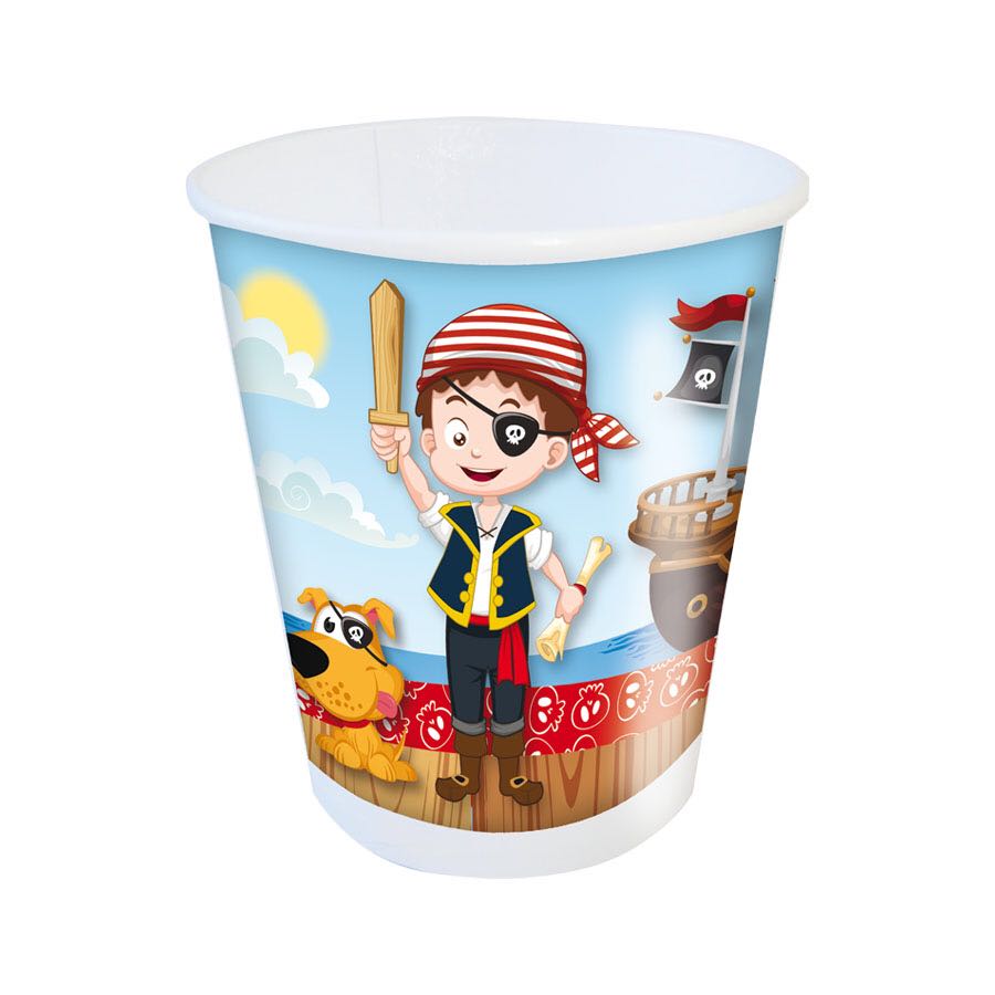 Copo Pirata 200 ml 08 Unidades