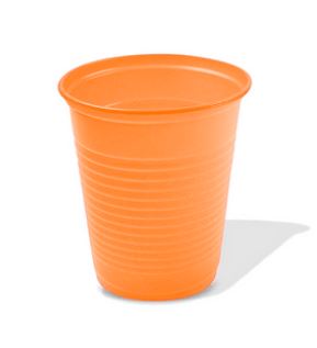 Copo Biodegradvel Laranja 200ml 50 Unidades
