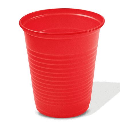 Copo Biodegradvel Vermelho 200ml 50 Unidades