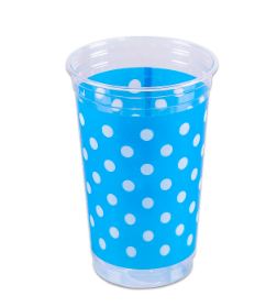 Copo 200 ml Plstico Po Azul 30 Unidades
